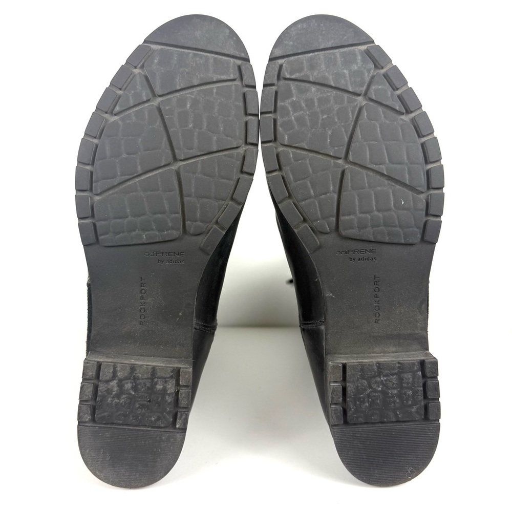 Rockport Tristina Buckle Riding Tall Boots Black Leather adiPRENE by Adidas 11 - Picture 10 of 14